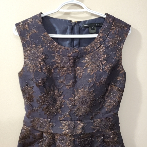 Marc Jacob's - "Gilded Sunflower" 🌻 Jacquard Dress - ASO Gossip Girl - Size 2 - Picture 3 of 11
